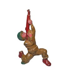 M204 Manoil Toy Soldier Firing Rifle Up Antique Vintage Dimestore Military