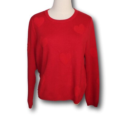 NICOLE MILLER (XL) Long Sleeve Sweater w/Hearts