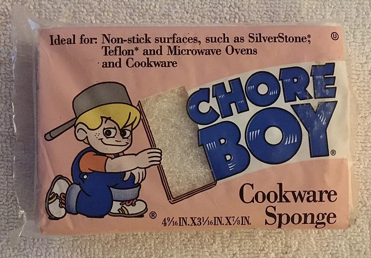 Vintage 80 s Chore Boy Cookware Sponge Pink Dish scrubber New
