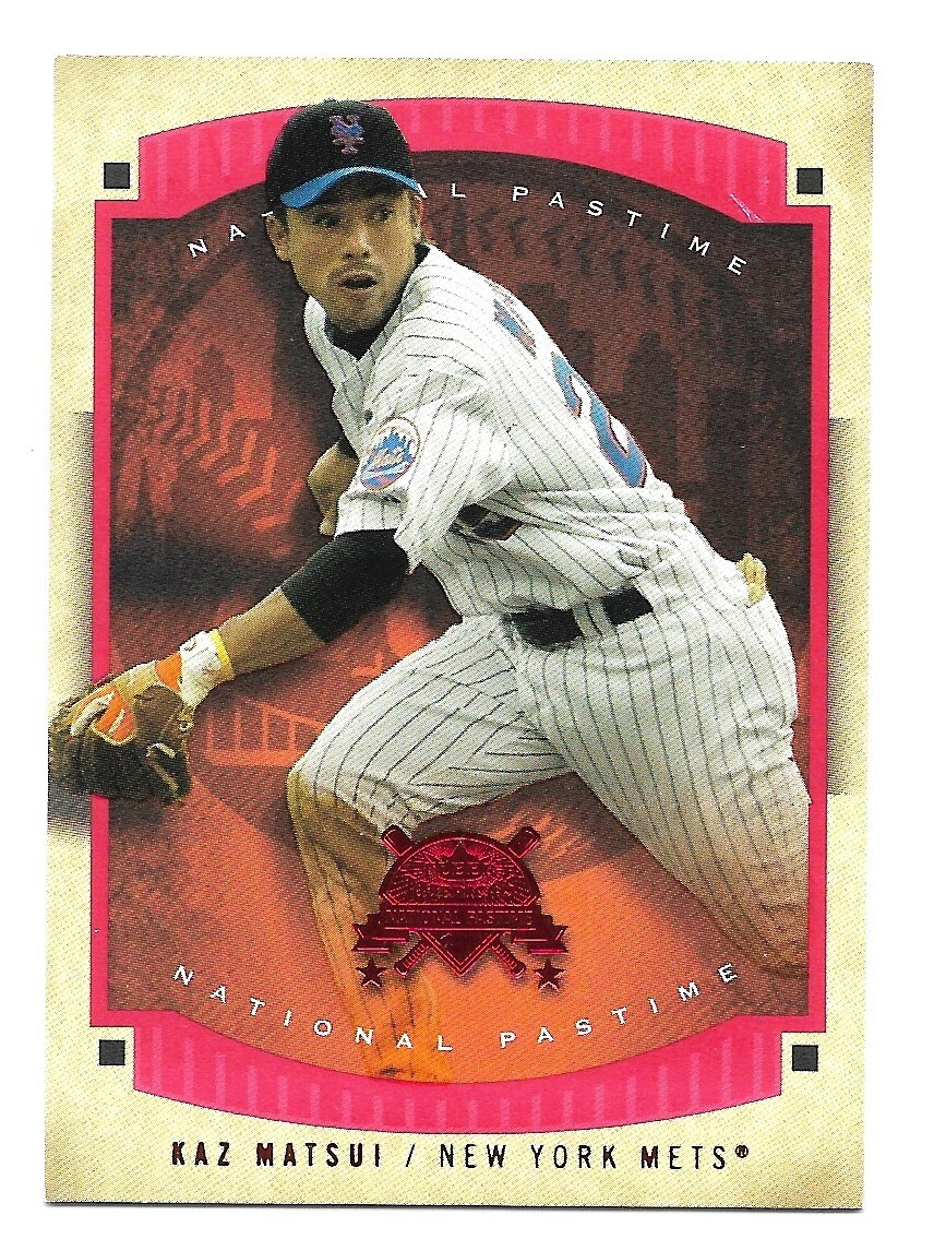 2005 FLEER NATIONAL PASTIME - #21 - KAZ MATSUI RED FOIL SP #135/150 (METS)