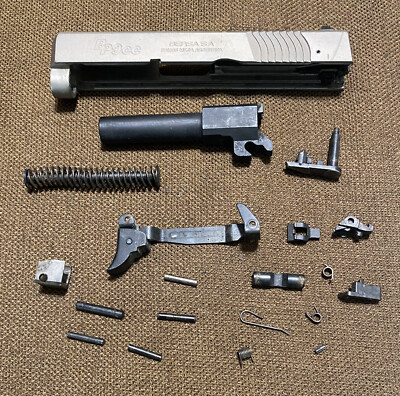 USED BERSA BP9CC  PARTS LOT IN 9MM STAINLESS SLIDE