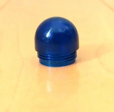 VTG Hot Rod Dashboard Indicator Light Lens BLUE Beehive-Shaped