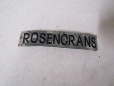 MILITARY PATCH HOOK AND LOOP ACU NAME TAPE WITH NAME ROSENCRANS