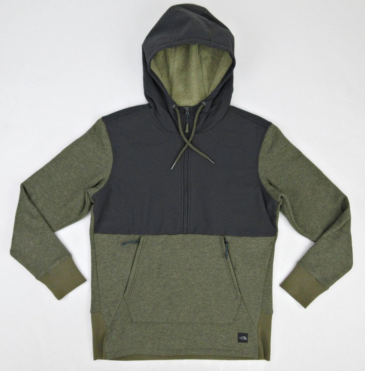 Women s The North Face Tech Sherpa Pullover Burnt Olive Green Size