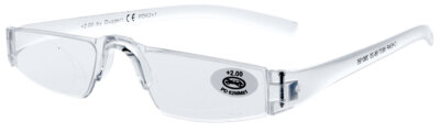 Lesehilfe / Lesebrille / Halbbrille CHEAP Transparent +1,00 bis +4,00 | NEU+OVP