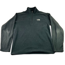 The North Face Men's 1/4 Zip Polyester Fleece Jacket Black   Small