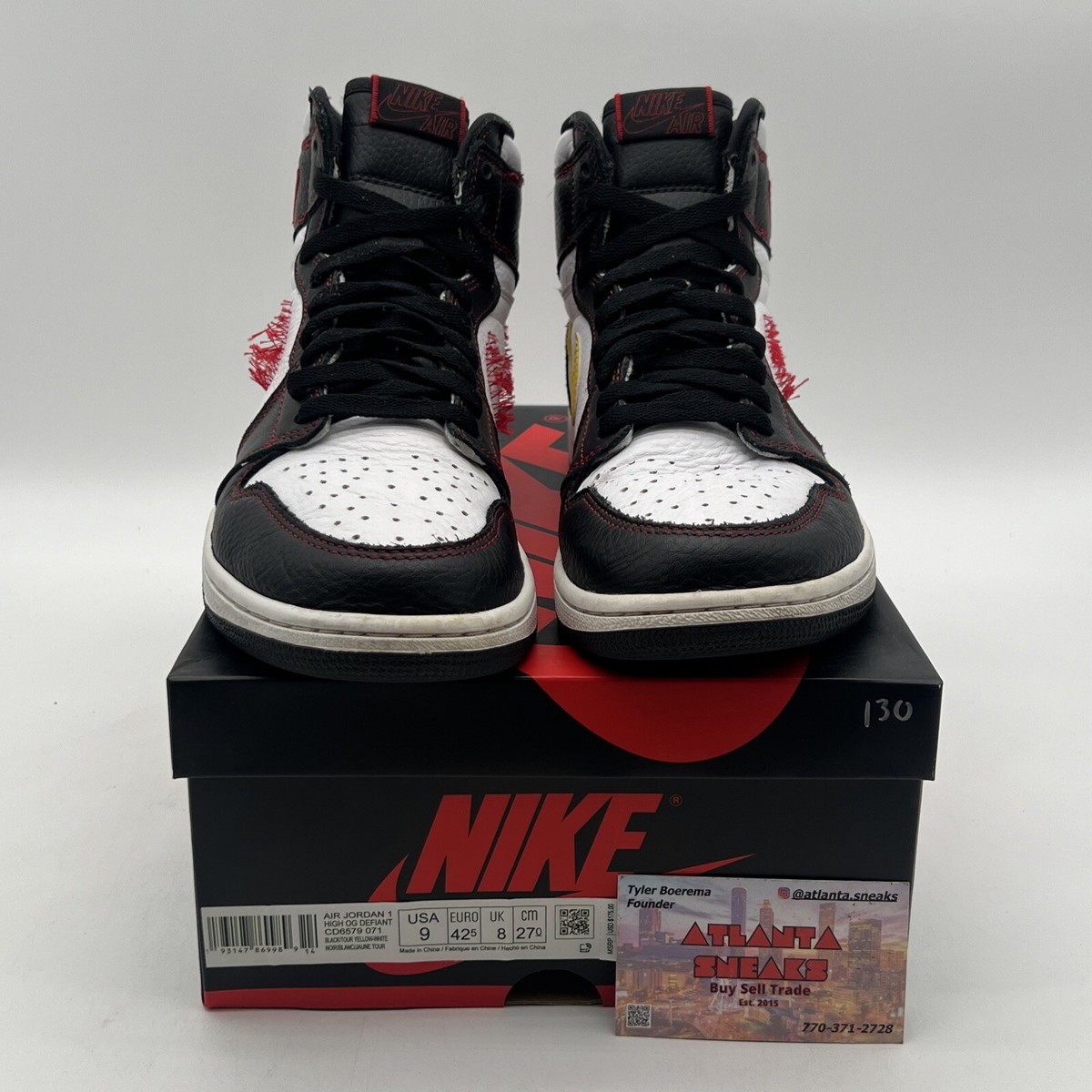 Air Jordan 1 ハイカットシューズ　HIGH OG DEFIANT Nike Air Jordan 1 Retro High OG Defiant Black Red Yellow