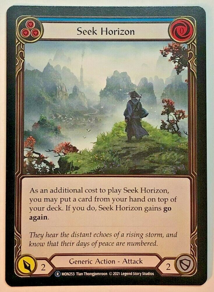 Flesh And Blood Monarch Seek Horizon (Blue) MON253 Unlimited NM/M