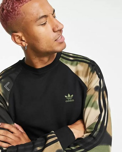 NEW MEN\u0026#039;S ADIDAS ORIGINALS CAMO CAMOUFLAGE TREFOIL SWEATSHIRT ~ SIZE  XL #GN1858 | eBay