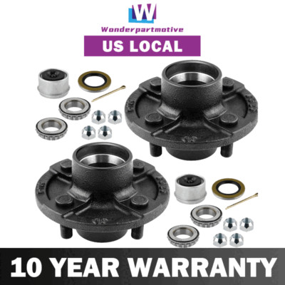 4 on 4 Trailer Idler Hub Kit for 2000 lbs axle 4 Lug Pair Trailer Hub TX
