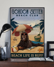 Poster Gordon Setter Beach Club Beach Life Is Ruff Dog Beach Life
