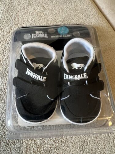 Lonsdale Infant Pre-walkers Black 6-12 Months (size 3) - Picture 1 of 6