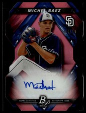 2018 Bowman Platinum #PCA-MB Michel Baez Platinum Cut Autographs Red #/10