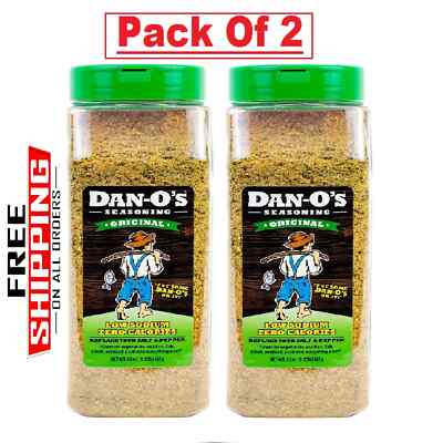 2 Pack Dan-O s Seasoning Original | Large Bottle (20 oz) Each