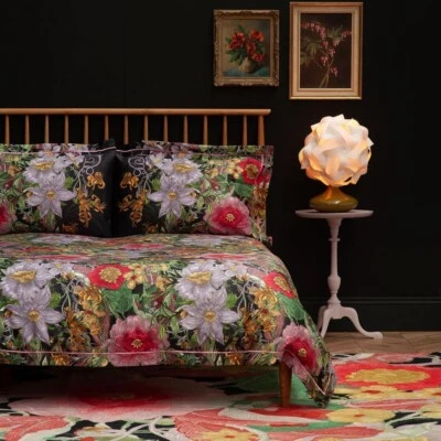 Timorous Beasties Berkeley Blooms Midnight - 220 Thread Count Cotton Sateen