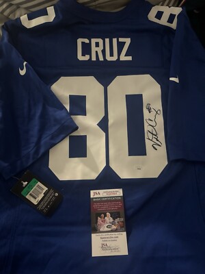 VICTOR CRUZ NY NEW YORK GIANTS WR SB SIGNED AUTO AUTHENTIC JERSEY