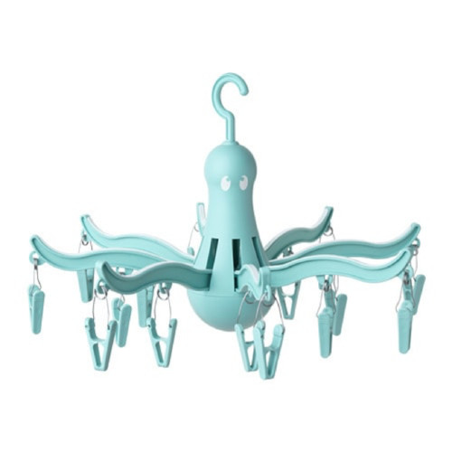 IKEA PRESSA Octopus hanging dryer w/16 clip pins laundry foldable clothes hanger