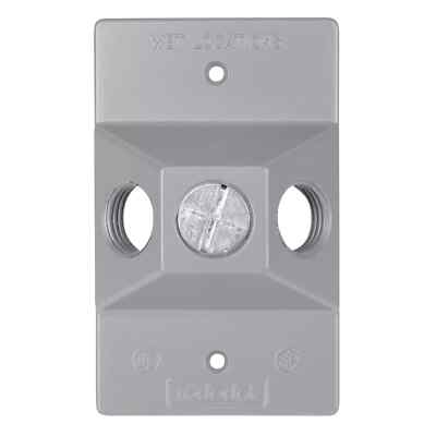 RED DOT S203E, Rectangular 3-hole Lampholder Cover