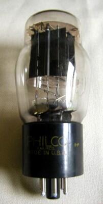 5V4G  Philco  Black  Plate  Radio  Audio  Amplifier  Tube  Tubes   Test  as  NOS