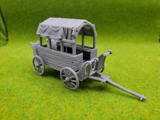 Reconquer Designs Medieval War Game 28mm Burned Broken Down Carriage Wagon