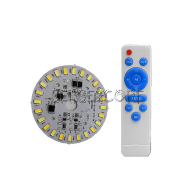 3.2-3.7V LED Solar Light Source Board Module 12W Solar + Remote For Ceiling Lamp