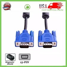 VGA Video Cable 5ft Cord 1080p 60Hz Male to Male Cord 15 Pin for Pc Tv Monitor