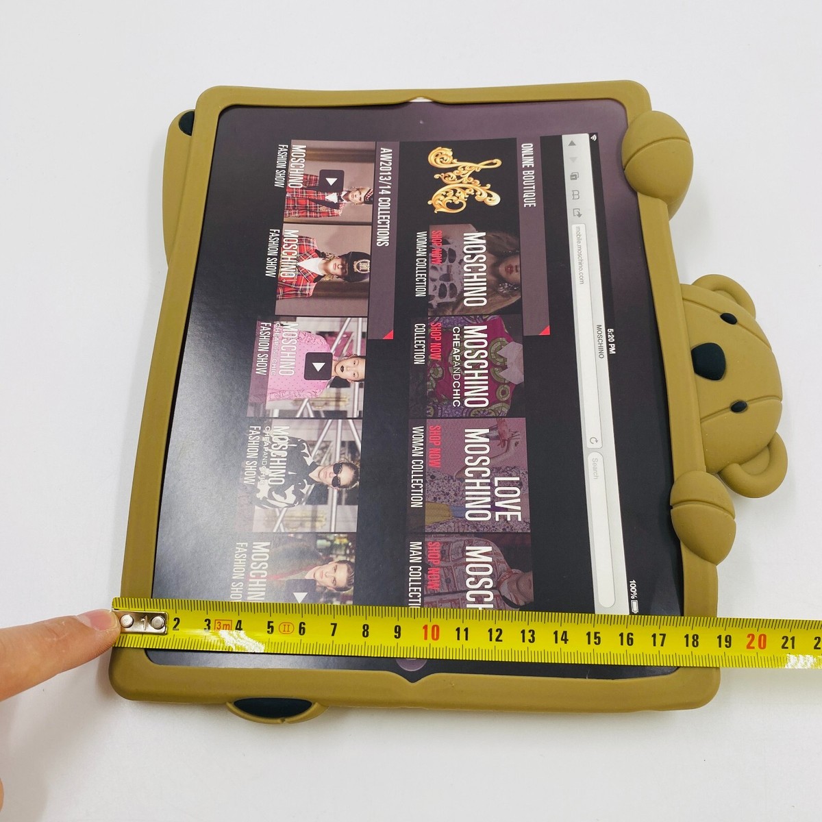 MOSCHINO Brown Rubber Bear Tablet Case For iPad 2 | eBay