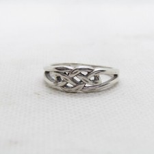 Vintage Wheeler Sterling Silver 925 Celtic Knot Designed Ring Size 6.5 K6668