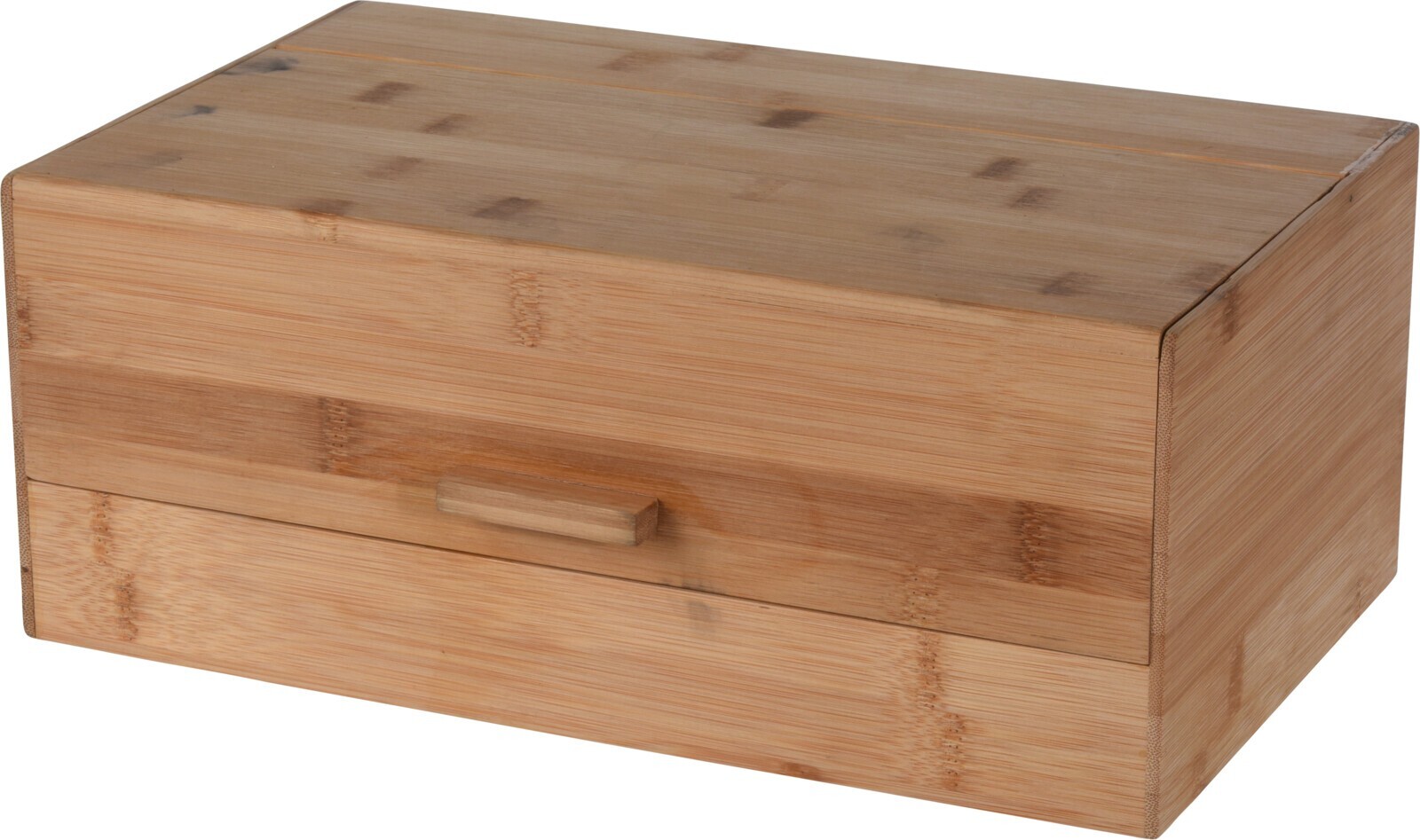 VEVOR Brotkasten Bambus - Mit Acryl Türplatte 40x25x22 Cm