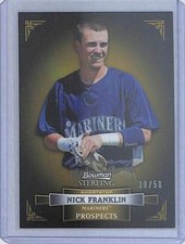 2012 Bowman Sterling Prospect Gold #BSP19 Nick Franklin No 38 of 50
