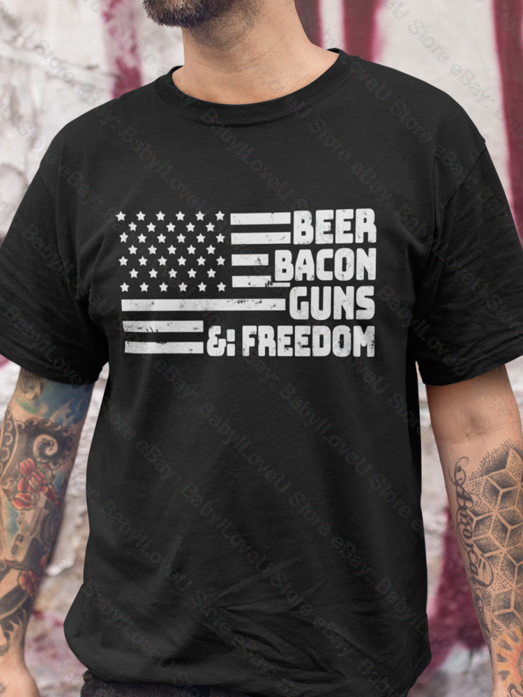 beer bacon guns freedom t shirt
