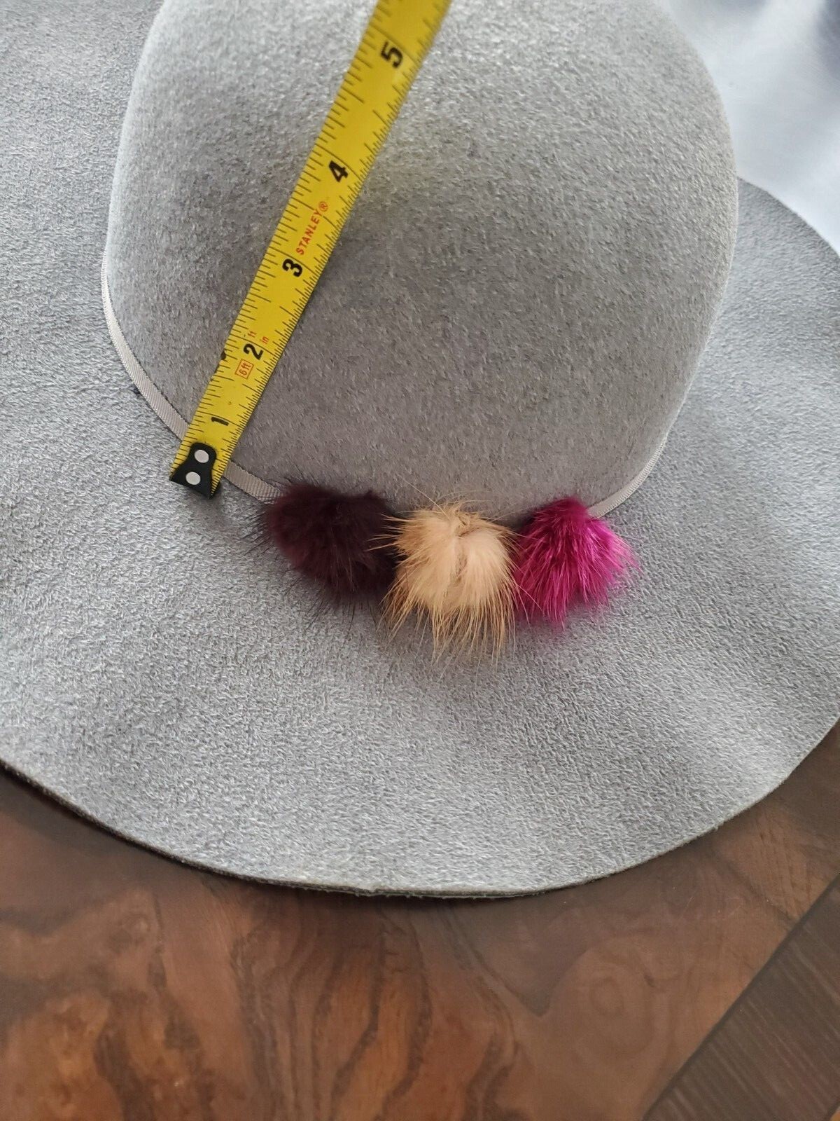 Hat Attack Hat Polyester and Mink Fur - image 2