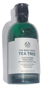 skin clearing facial wash body shop