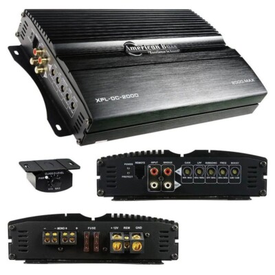 American Bass XFL-DC-2000 | 2000W Max Car Audio Monoblock Subwoofer Amplifier