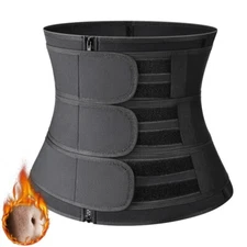 Men Waist Trainer Body Trimmer Shaper Sweat Belt Belly Control Cincher Girdle US