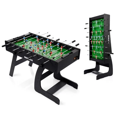 METEOR Kickertisch Tischkicker Tischfußballspiel klappbar inkl. Bälle 121x61x79 faltbar