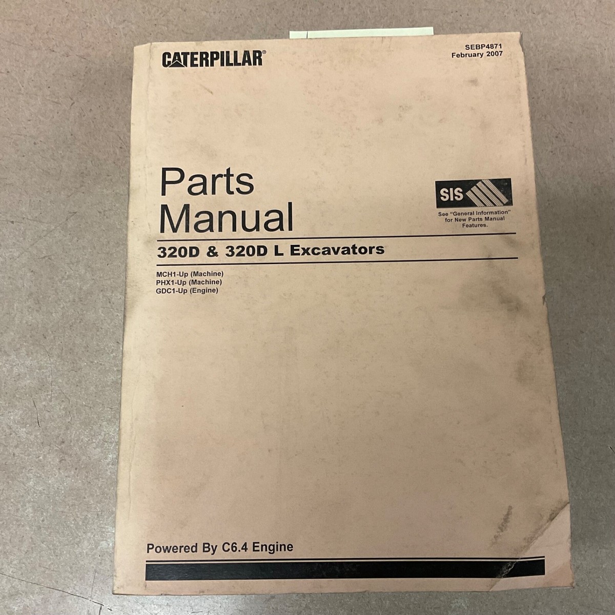 CAT Caterpillar 320D 320DL PARTS MANUAL BOOK CATALOG LIST