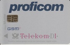 Muster-/Demokarte GSM / SIM - proficom - D1 Telekom     (704)