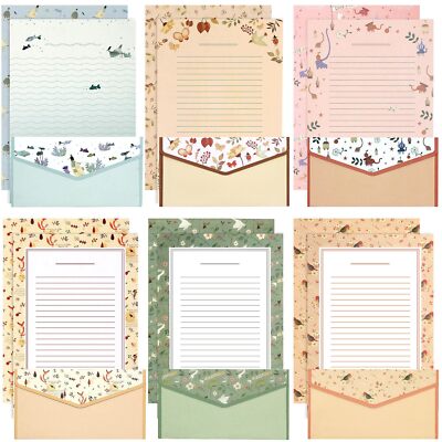 Stationary Writing Paper and Envelopes Set - Stationery Set with Lines