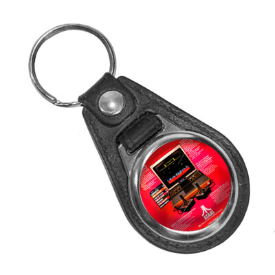 Atari System Pitfall II Atari 2600 Advertisement Round Faux Leather Key Ring