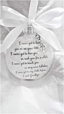 Miscarriage Memorial Christmas Ornament Pregnancy Loss Sympathy Gift Baby Loss