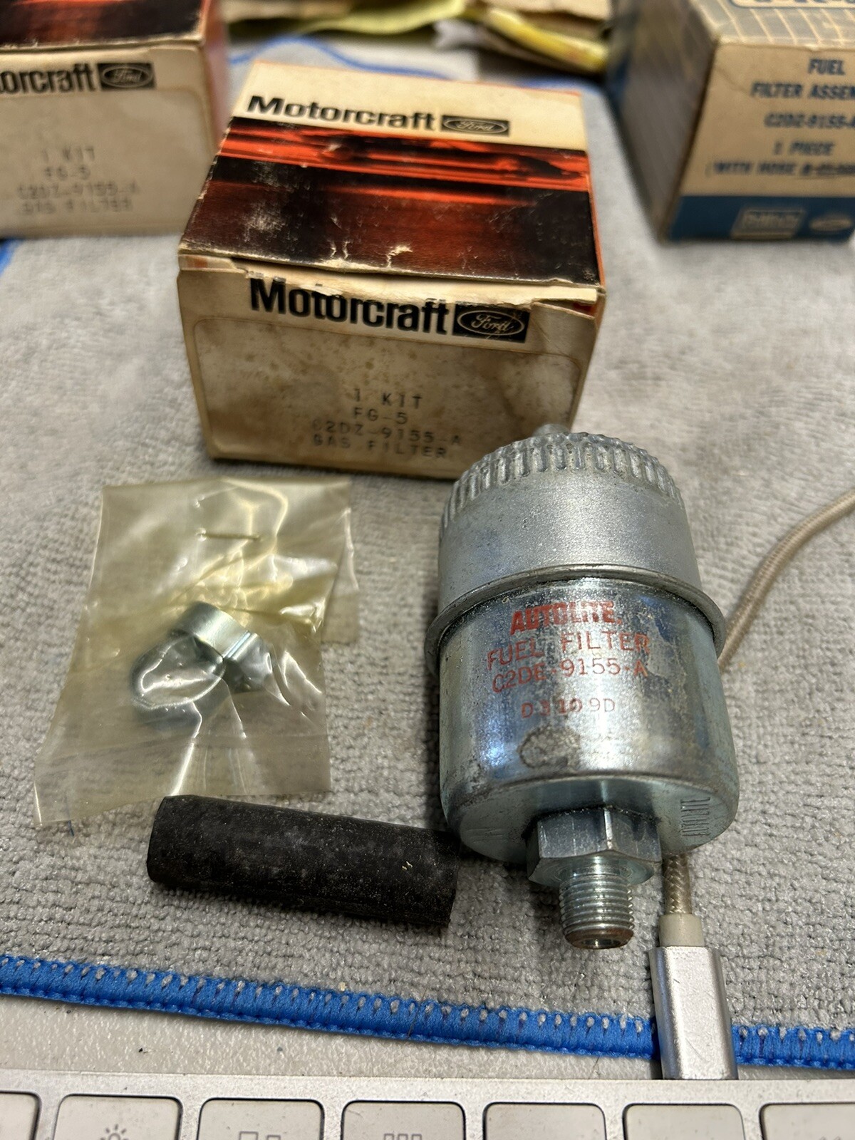 NOS 1962 1963 Ford FUEL FILTER KIT AUTOLITE FG-5 TRUCK 6 CYL 144-170 FALCON