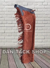 Handmade Cowhide Leather Chaps Hand Tooled with Free shipping.
