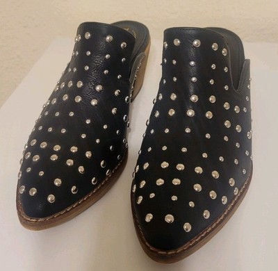 Arider Girl Cara Studded Mule Clogs Black Western Slip On Women s Size 8