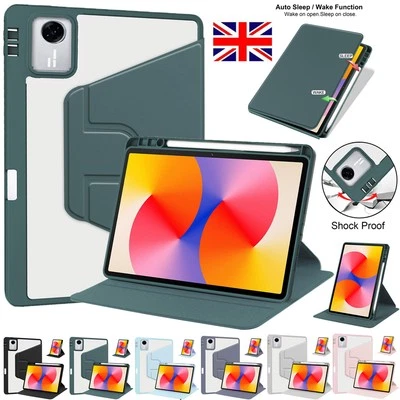 For Lenovo Tab M11 TB330FU 11" 2025 Rotating Stand Case Smart Cover w Pen Holder