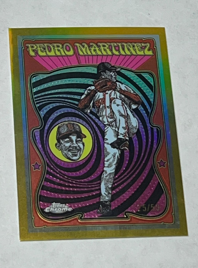 Pedro Martinez 2025 Topps Chrome Baseball Gold Ultra Violet All-Stars #UV-15 /50