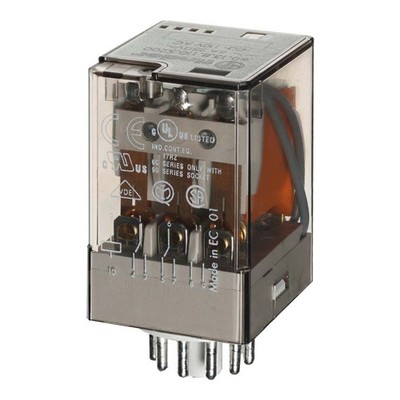 Finder Ind-Rel. 11pol. 230VAC 3W f.Fas. 90.73/112 60.13.8.230.0040