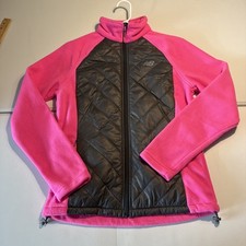 Women's Small New Balance Pink/Gray Full Zip Fleece Jacket