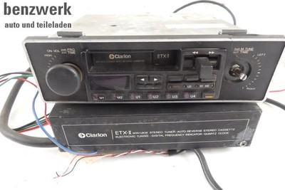 Clarion ETX II 2 + Verstärker Autoradio Oldtimer Youngtimer Auto-Hifi Rarität  