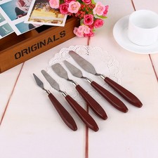 ¦5X Stainless Steel Palette Knife Scraper Spatula Pro Artist Oil Painting